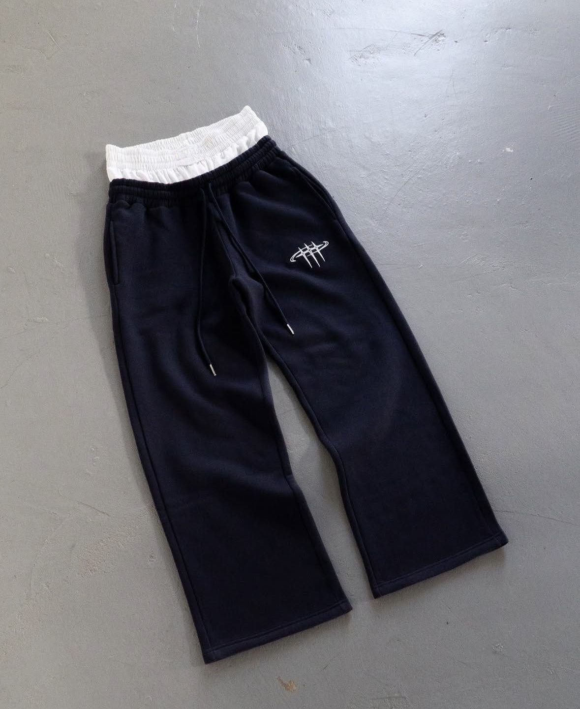 Retro Street Abyssal Gear Loose Casual Double Waist Pants Unisex