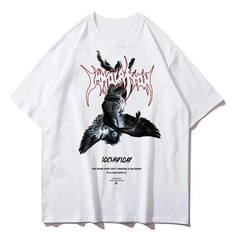 Abyssal Gear Art Fallen Angels Oversized Men's T-Shirt