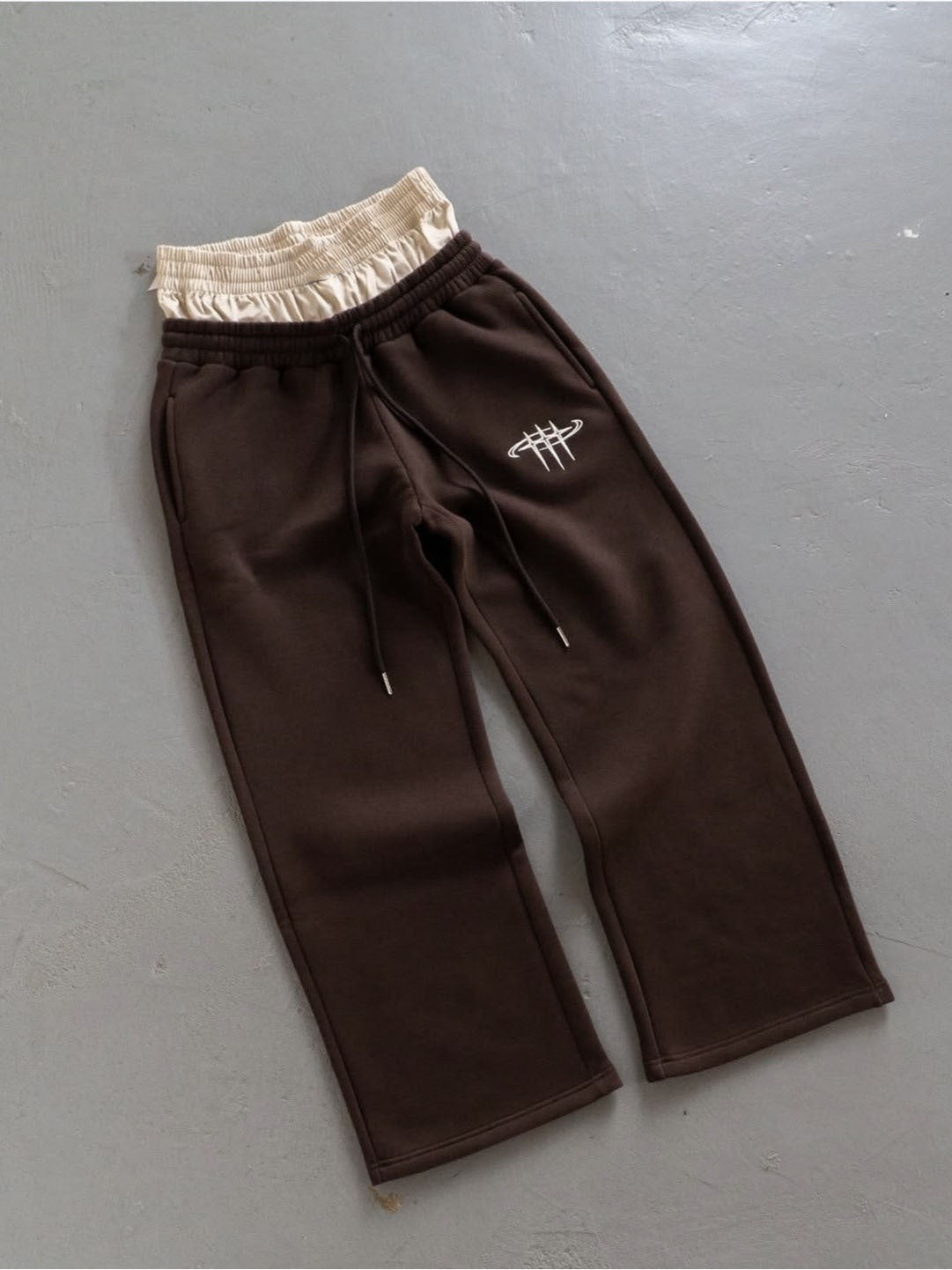 Retro Street Abyssal Gear Loose Casual Double Waist Pants Unisex