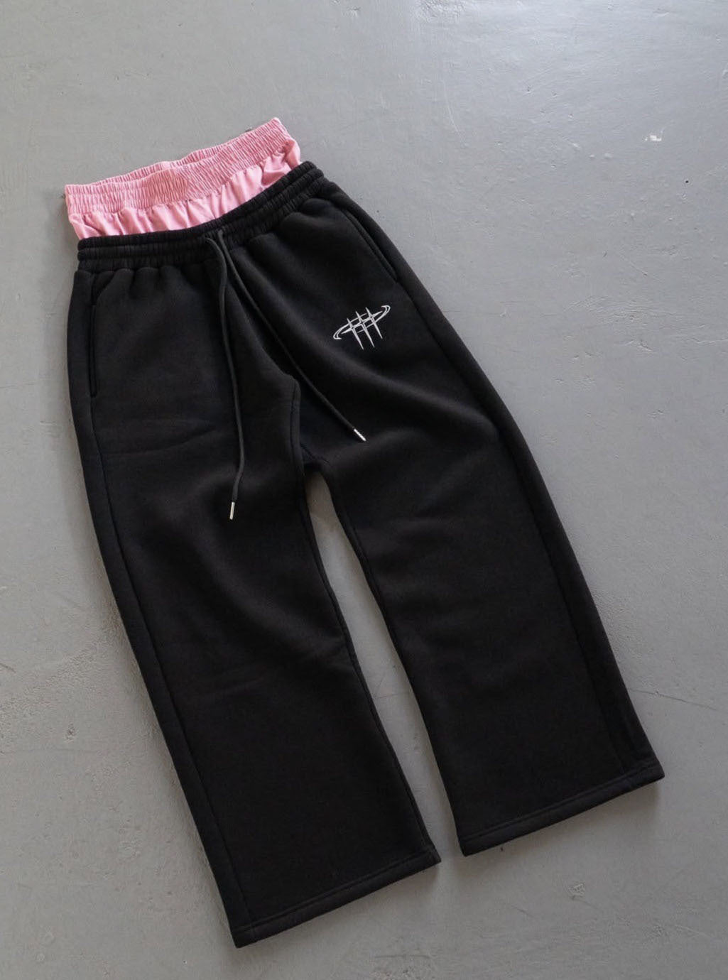 Retro Street Abyssal Gear Loose Casual Double Waist Pants Unisex