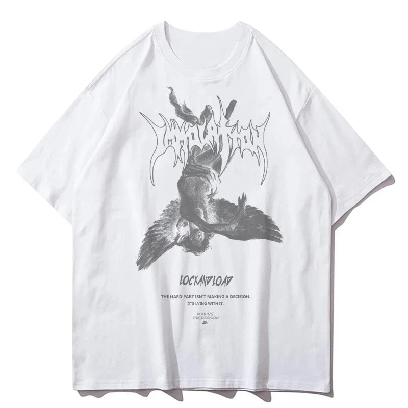 Abyssal Gear Art Fallen Angels Oversized Men's T-Shirt
