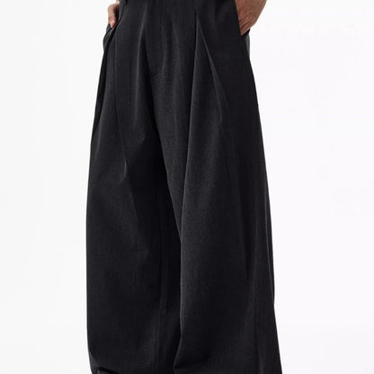 Design Sense Double Pleated Profile Suit Pants Men Gym Abyssal Gear