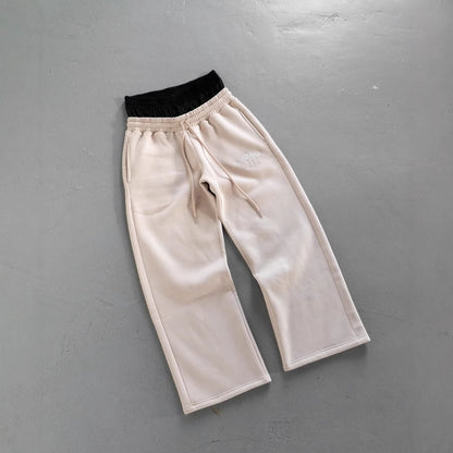 Retro Street Abyssal Gear  Loose Casual Double Waist Pants Unisex