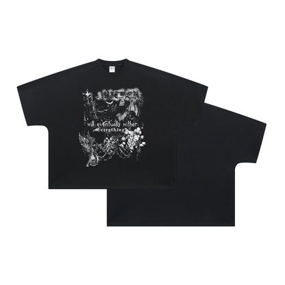 Abyssal Gear Black & White Wither Casual Men's T-shirt