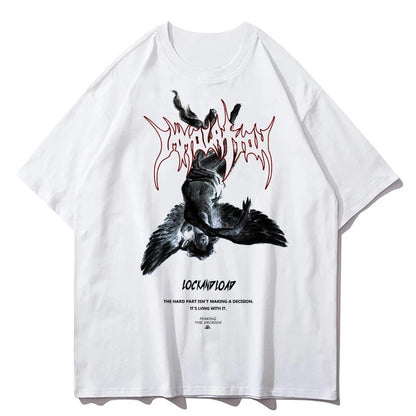 Abyssal Gear Art Fallen Angels Oversized Men's T-Shirt